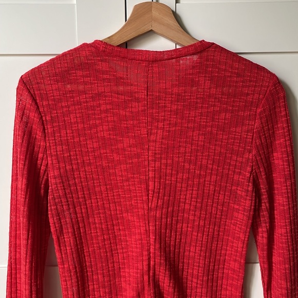 Free People Intimately Aura Layering Top Red Flame Small - Picture 7 of 8